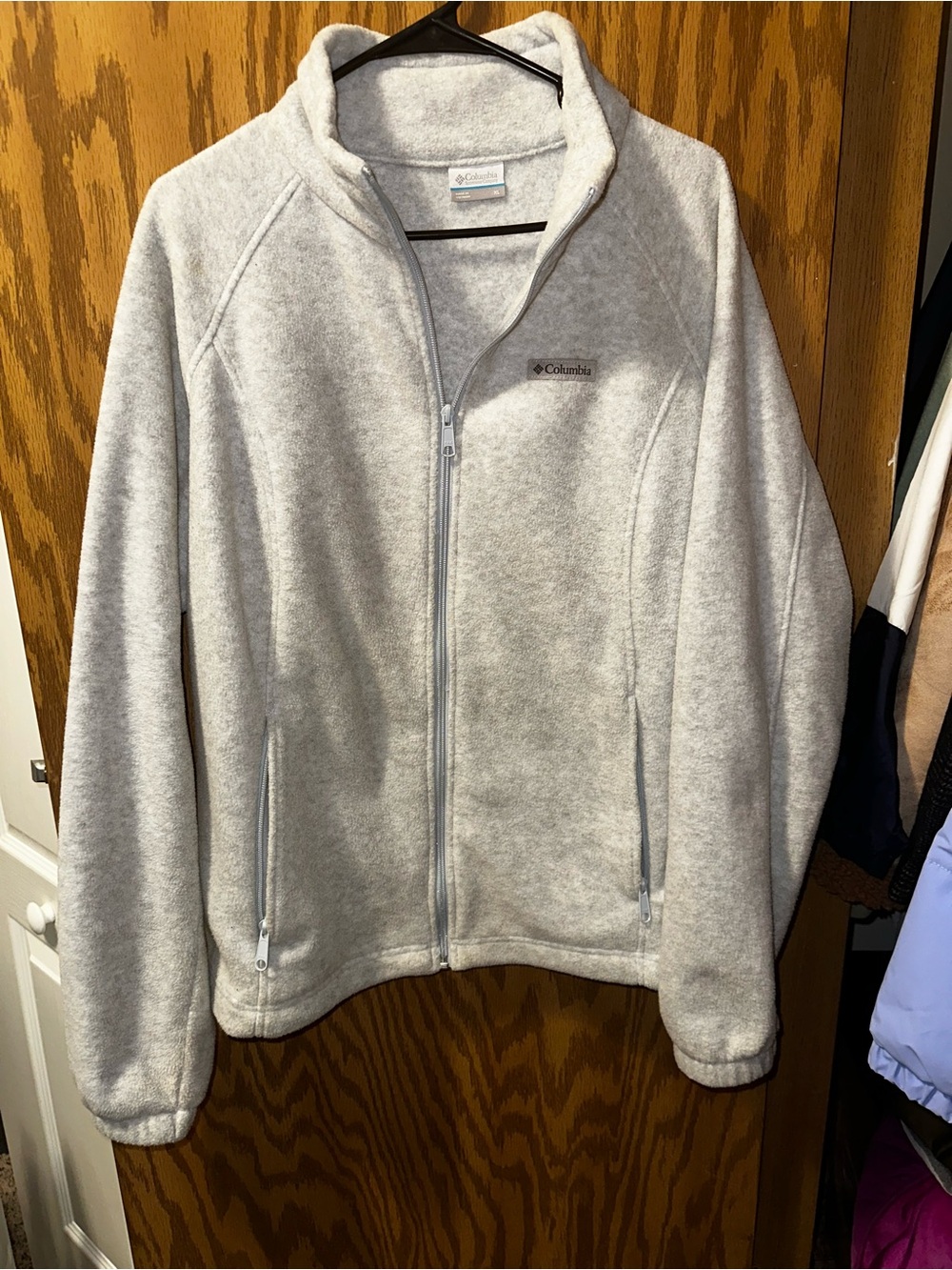 Columbia Gray Fleece Full-Zip Jacket